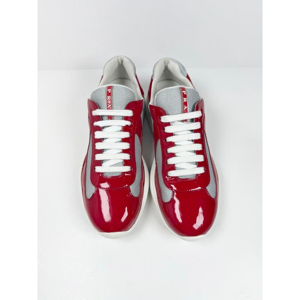 Size 9.5UK/10.5US - Prada Americas Cup Red Silver - Picture 3 of 8